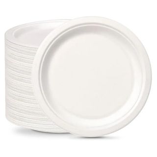 Assiette Jetable Plastique Blanc 16x100cl Sanitex