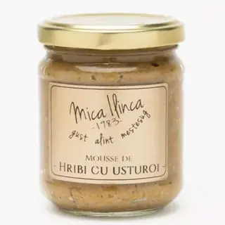 Mousse de hribi cu usturoi 220g – Mica Ilinca