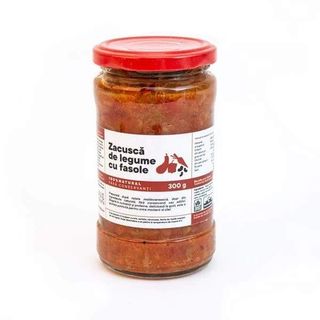 Zacusca naturala de legume cu fasole 300g – INVIE TRADITIA