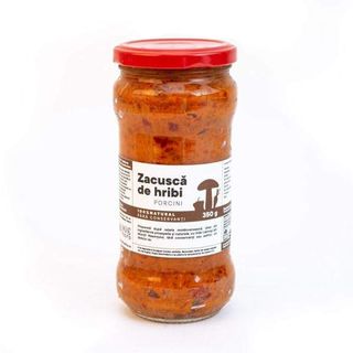 Zacusca naturala de hribi 350g – INVIE TRADITIA
