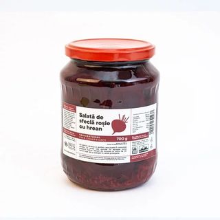 Salata de sfecla rosie cu hrean 700g – INVIE TRADITIA