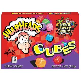 Warheads Cubes Sour Sweet & Fruity 113G