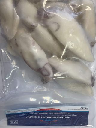 Калмари бейби 10/20 1кг/бруто/ чистени -1брой