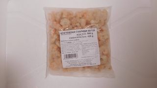 Коктейлни скариди белени 80/120 -0.500кг-1брой