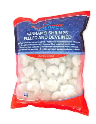 Скариди 26/30 Ванамей изч. с опашка сурови  - 1кг/бруто/ без глава-1брой