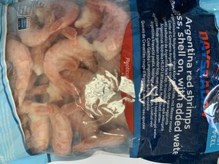 Скариди Аржентински 16/20 Easy peel изч. с опашка сурови - 1кг/бруто/ без глава-1брой