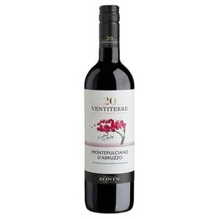 ВИНО ZONIN VENTITERRE MONTEPULCIANO DOC КРАСН. СУХ. 13% 0,75 Л СТ/БУТ.-8002235632553