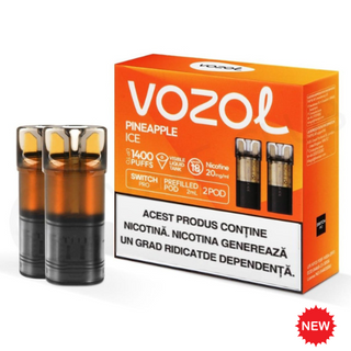 Cartus de unica folosinta - VOZOL SWITCH PRO PINEAPPLE ICE 2% nicotina