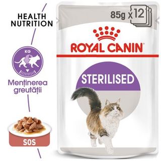 ROYAL CANIN STERILISED ÎN SOS HRANĂ UMEDĂ 85G