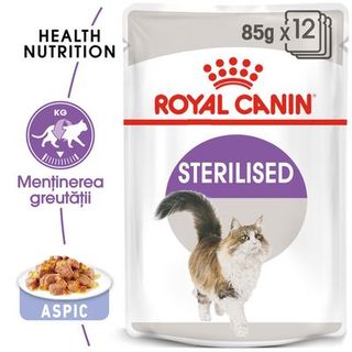 ROYAL CANIN STERILISED ÎN GELATINĂ HRANĂ UMEDĂ 85G