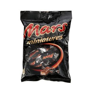 Sachet barres chocolatées fourrées au caramel Miniatures MARS, 150g