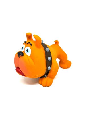 Jucarie Cauciuc Natural Caine cu Zgarda