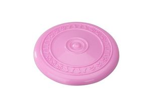Frisbee cauciuc roz 23 cm cu aroma de capsuni
