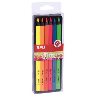 Lápis Jumbo Flúor 6Un Apli