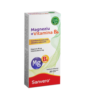 Sanvero Magneziu + Vitamina B6-cpr. film. x 30