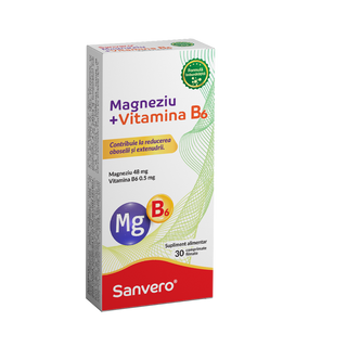 Sanvero Magneziu + Vitamina B6-cpr. film. x 30
