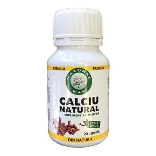 Calciu natural 90 capsule Natural & Healthy Way