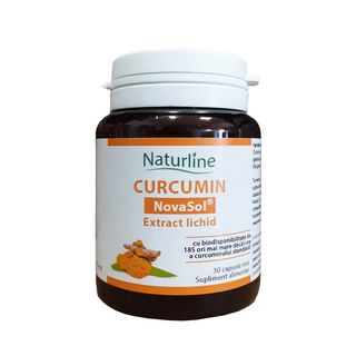 Curcumin NovaSol Extract Lichid 30 cps Naturline