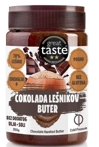 Glovo Čokolada i lešnik butter 350g