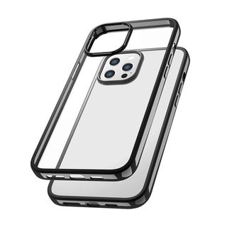 Capac protectie spate cellara colectia electro iphone 12/12 pro - negru