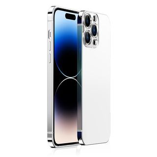 Capac Protectie Spate Cellara Colectia Mettalic Pentru Iphone 14 Pro - Argintiu