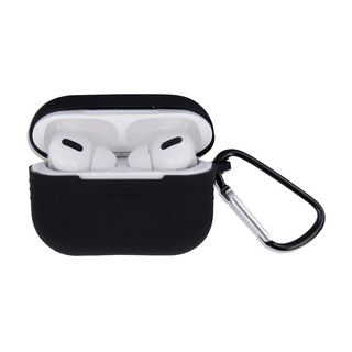 Airpods Pro/Pro 2 husa de silicon si carabina negru