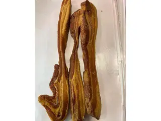Fasii afumate din piept de porc