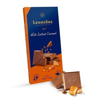 Tableta ciocolata cu lapte si caramel sarat 100g