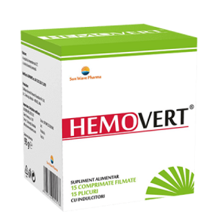 Hemovert 15 doze ( 15 plicuri + 15 comprimate)