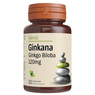 Alevia Ginkana Ginkgo Biloba 120 mg 30 comprimate