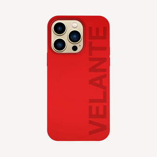 Husă Telefon iPhone 14, Silicon, Rosu, MagSafe, VELANTE Sport