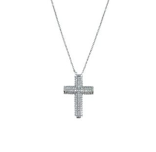 Colier Foi, Argint 925, White Cubic Zirconia,45Cm