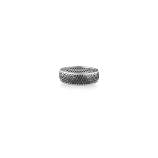 Inel Alliance 54, Argint 925, Black Cubic Zirconia