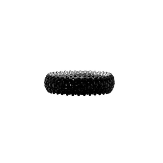 Inel Tennis Amour 57, Argint 925 Black Cubic Zirconia