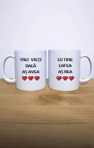 Set 2 Căni Trei vieți dacă aș avea