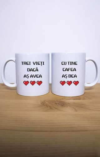 Set 2 Căni Trei vieți dacă aș avea