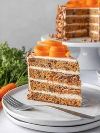 Fresh Carrot Cake Slice