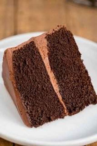 Fresh Brown Cake Slice