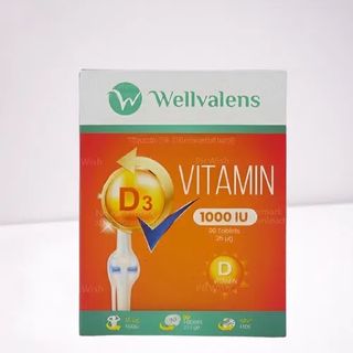Wellvalens Vitamin D3 1000Iu Tablets 90S