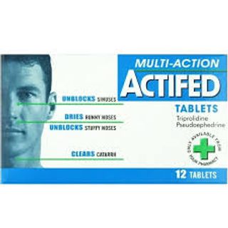 Actifed Tablets Multi Action 12`S