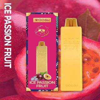 Woosh Gold Passion Fruit Mint Disposable Vape, 2500 Puffs
