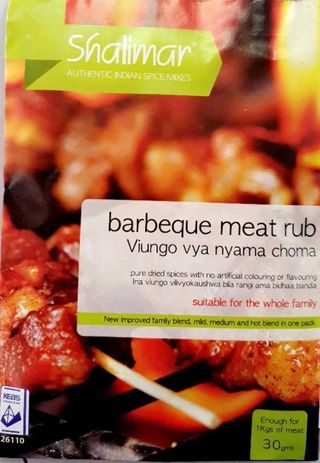 Shalimar Barbeque Meat Rub, 30g
