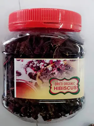 Organic Dried Hibiscus Flowers, 100g
