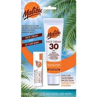 Malibu Blister Pack Spf 30 Face Cream 40Ml And Spf 30 Lip Balm