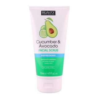 Beauty Formulas Cucumber And Avocado Facial Scrub 150Ml