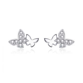 Cercei din argint Elegant Butterfly