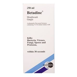 Betadine Povidone-Iodine Mouthwash, 250ml