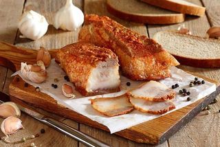 Slanina cu usturoi 1kg