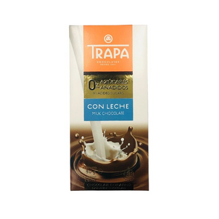 Chocolat au lait sans sucre 80g - TRAPA