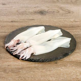 Whole Calamari cleaned